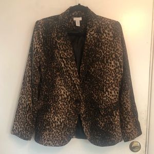Leopard blazer by Chico’s- size 1